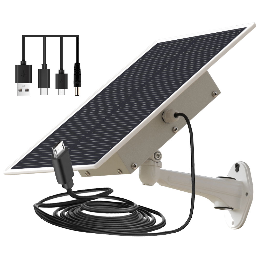 TecDeft 12V Solar Panel With Battery 20000mAh High Efficiency Portable Accessories Solar Panel Charger Outdoor For Trail camera