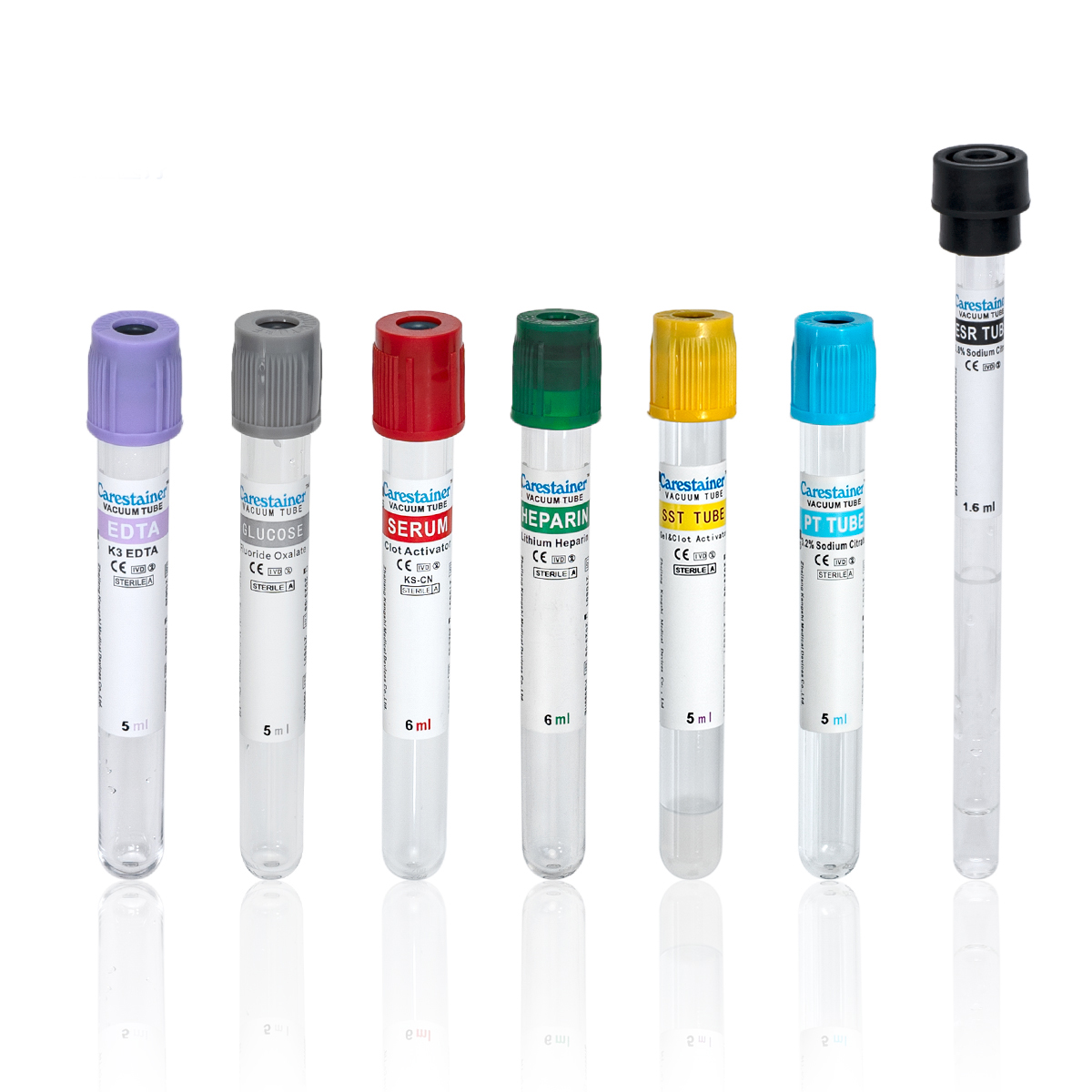 KS Medical PET Glass 2ml 3ml 4ml Blood Tubo Vacutainer Additive Tube
