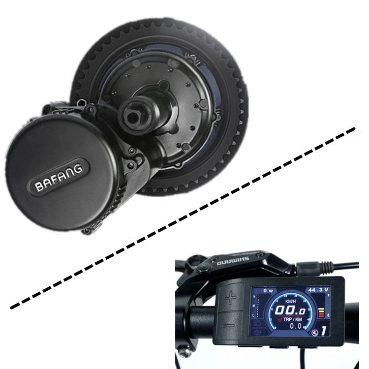 Bafang 36v 250w G340 e bike mid drive motor kit 500c colorful display