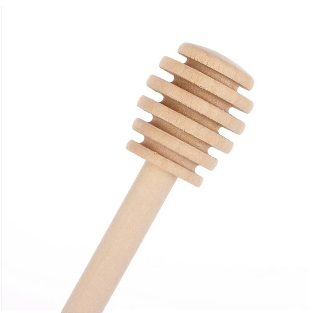 Wanuocraft Eco-friendly OEM Customized Design Wooden Honey Dipper Sticks for Honey Jar