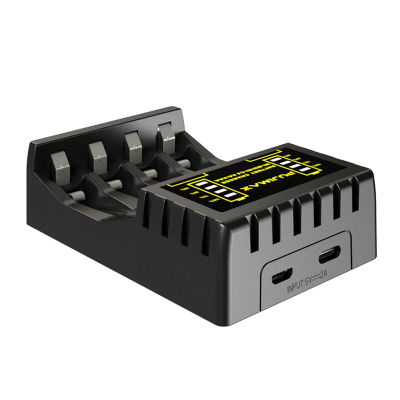 PUJIMAX 4 Slots Electric Battery Charger Intelligent Fast LED Indicator USB Charger For AA/AAA Ni-MH/Ni-Cd Rechargeable Battery