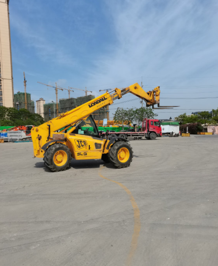 Terrain 4x4 driving and steering telescopic handler JCB 3.5 ton used telehandler forklift JCB535 9m