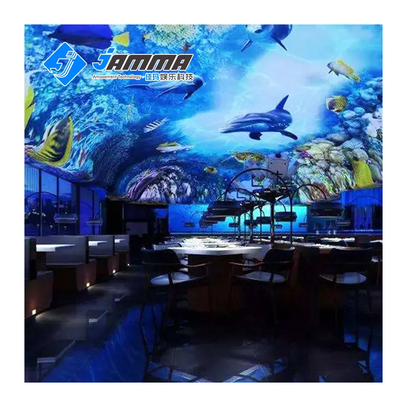 360 Degree Immersive Projection Room Interactive Projection With Wall&Floor Projection System For Indoor Decoration
