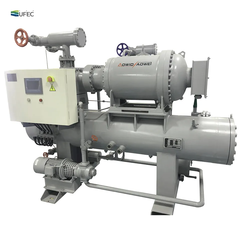 Top quality Commercial CO2 Semi-hermetic Screw Refrigeration Compressor Unit With Compressor parts