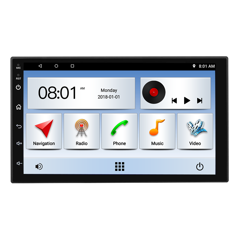 Leshida Универсальный Android 7 дюймов UI4 TN экран автомобильный dvd плеер FM/GPS видео автомобиля