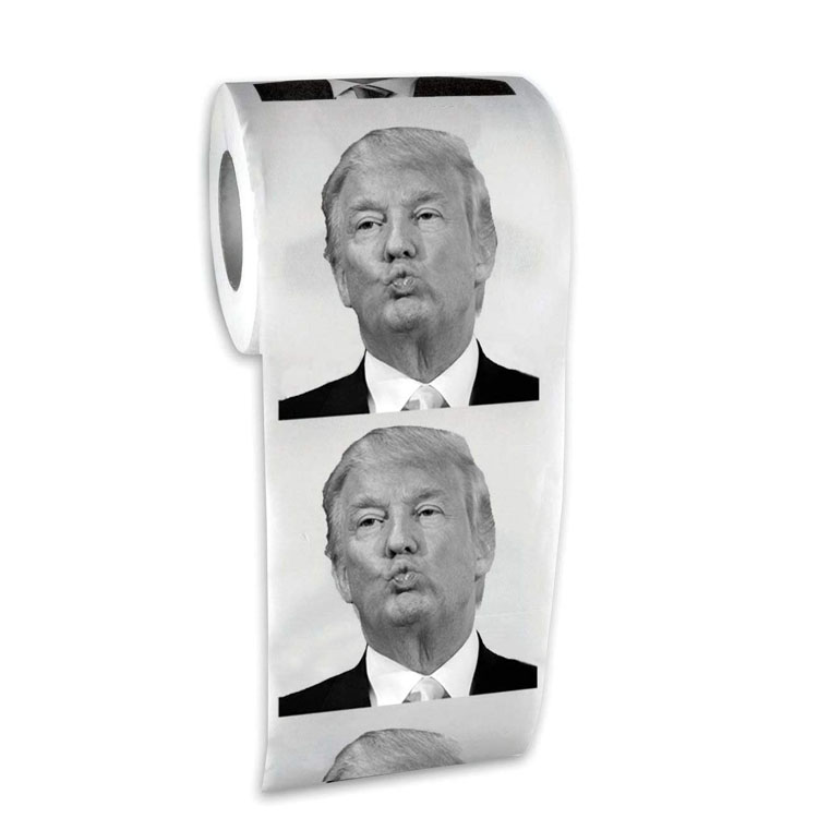 Новинка, подарок, Дональд Трамп, туалетная бумага для комнаты отдыха