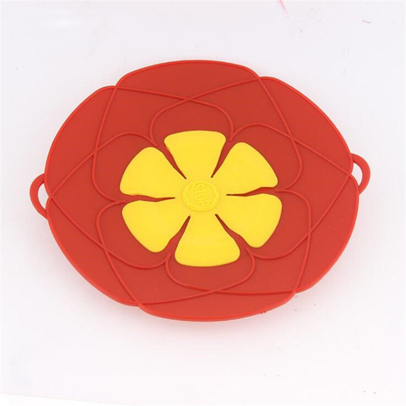 Silicone Pot Cover Anti-overflow Pot Plug Kitchen Gadgets High Temperature Resistant Cooking Pot Kitchen Lid H95