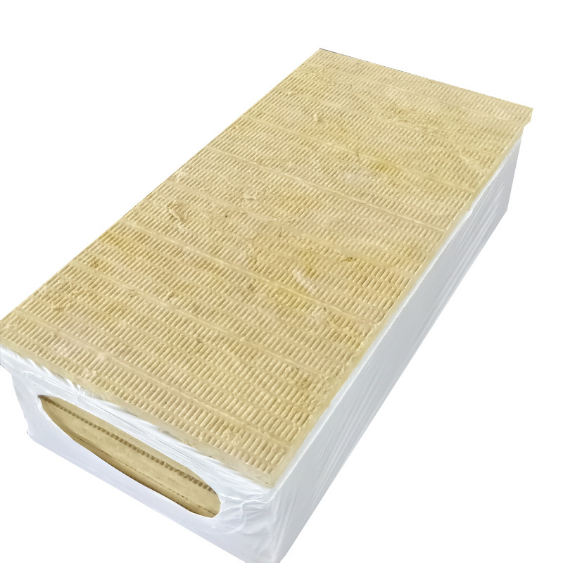 Mineral Wool Rock Wool Acoustic Panel Slab Sheet Plate Thermal Insulation Fireproof Rock Wool For Sandwich Board