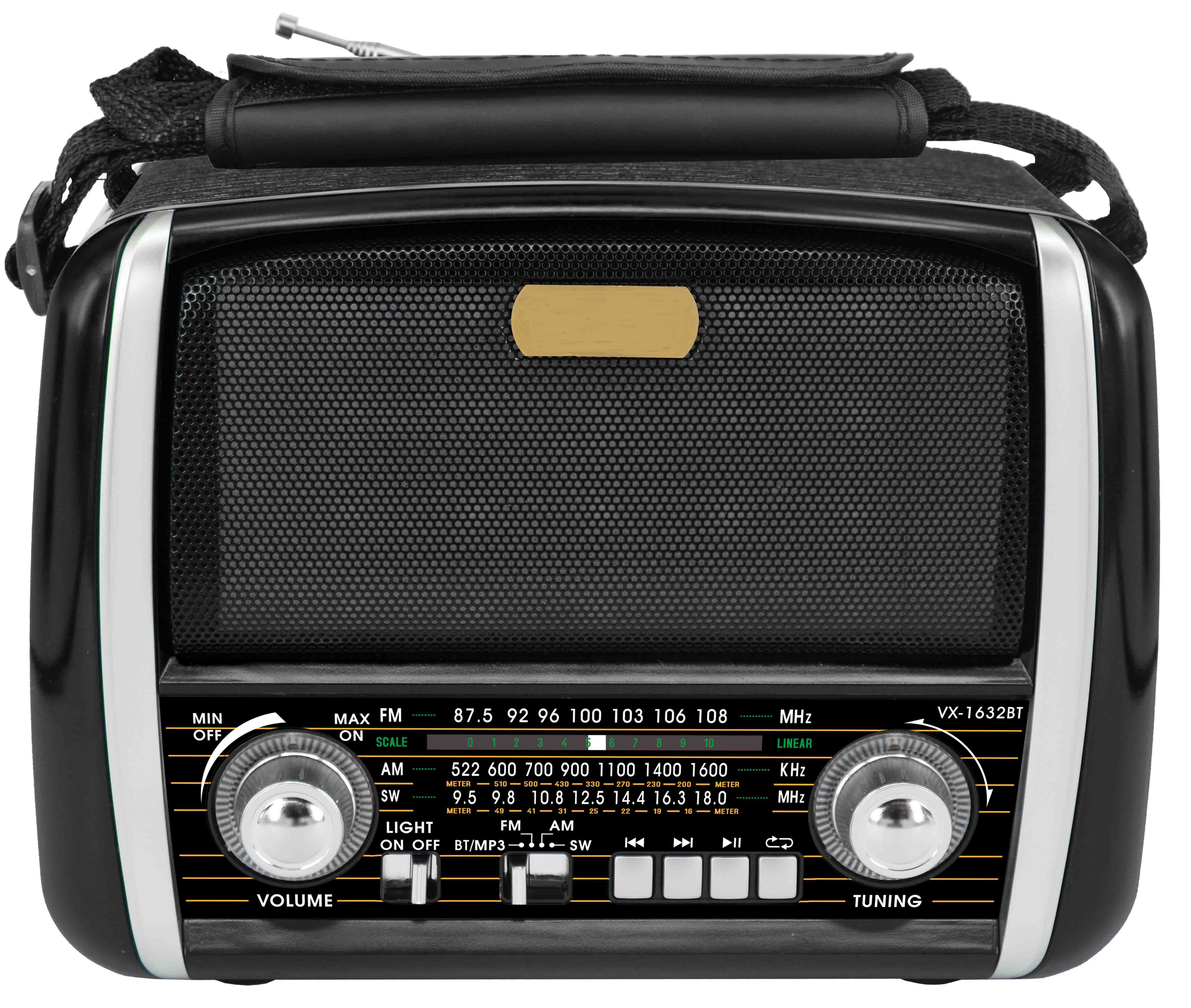 Самый популярный FM/AM/SW AUX MP3 плеер с фонариком rechargeble ручной TF/USB Радио Винтаж