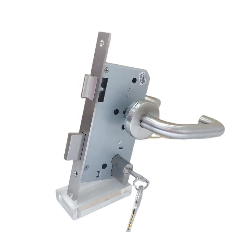 Door lock body 55mm backset euro type for mortise body stainless steel lock body