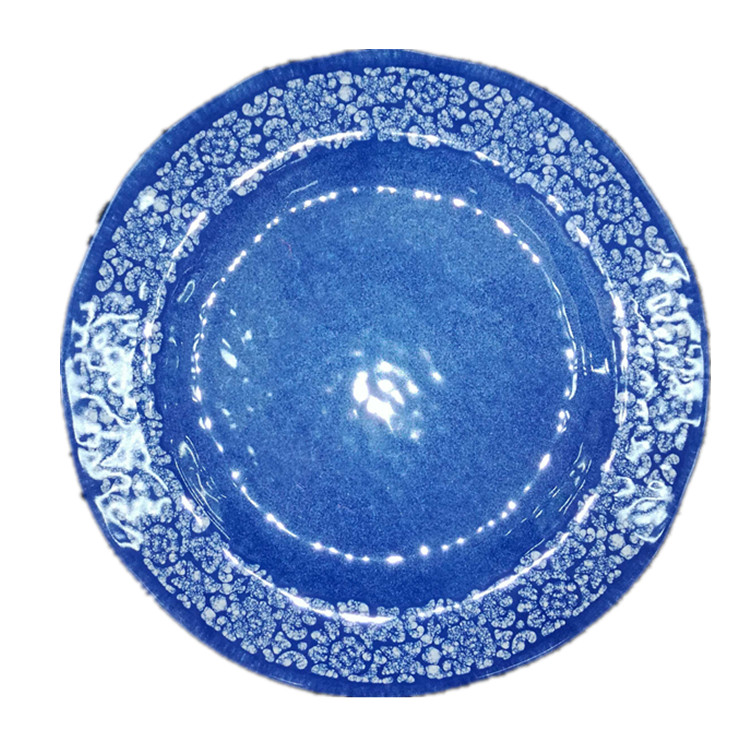 BPA Free Dia.20 Design Round Custom Printed Round Shape Restaurant Melamine Dish / Plate (item Number 008-1)