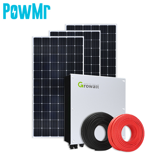 PowMr 3KW полный домашний солнечной решетчатой системы 220Vdc выход 3000W солнечная энергетическая система простая установка и распределить