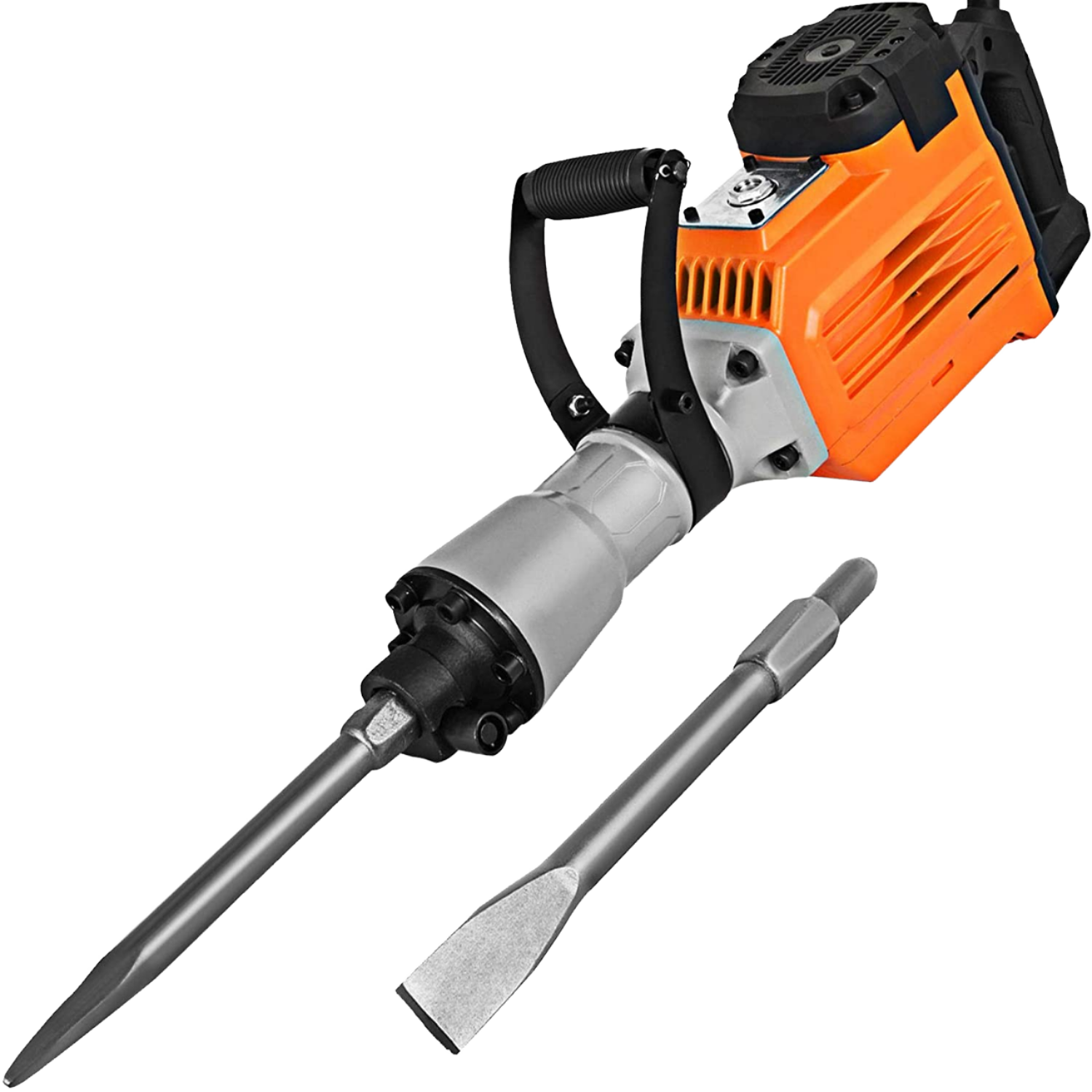 China Manufacturer's Powerful 1500W 45J Power Hammer 2pcs 95A Chisels Electric Demolition Power Hammer Breaker Hammer Drills