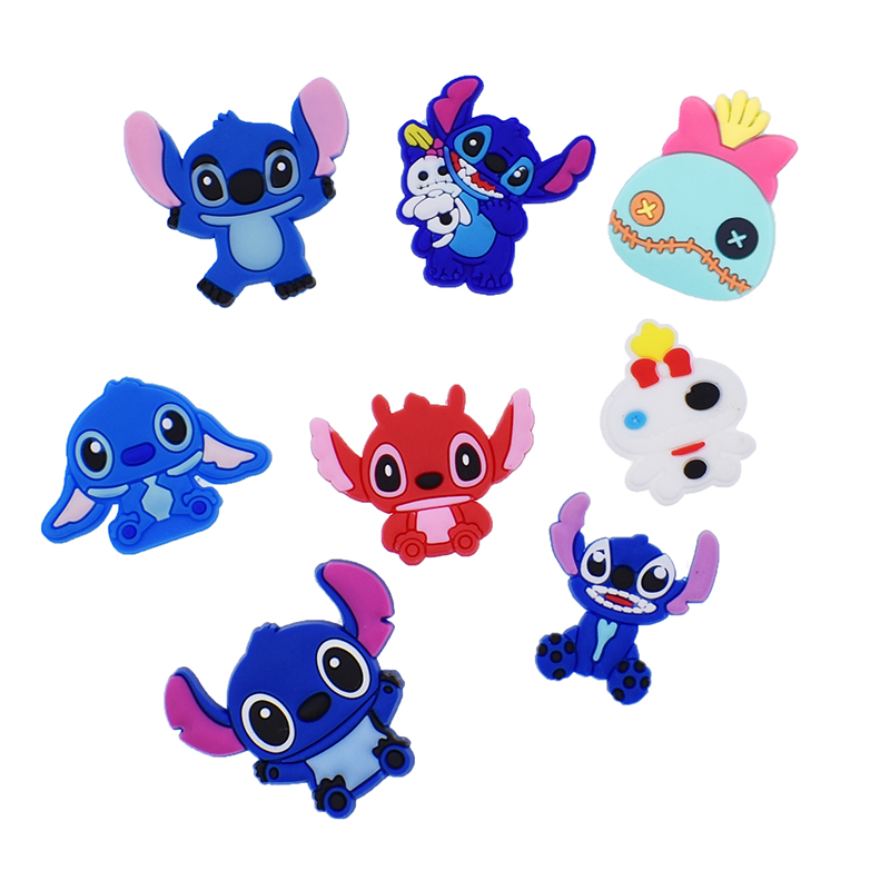 Lilo Stich мягкие ПВХ сандалии Очаровательная детская обувь заколки браслеты Подвески
