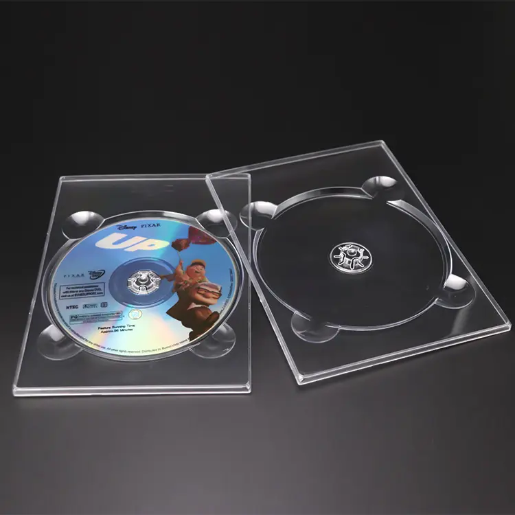 Transparent CD Digi Tray DVD Single Tray Plastic CD DVD Case