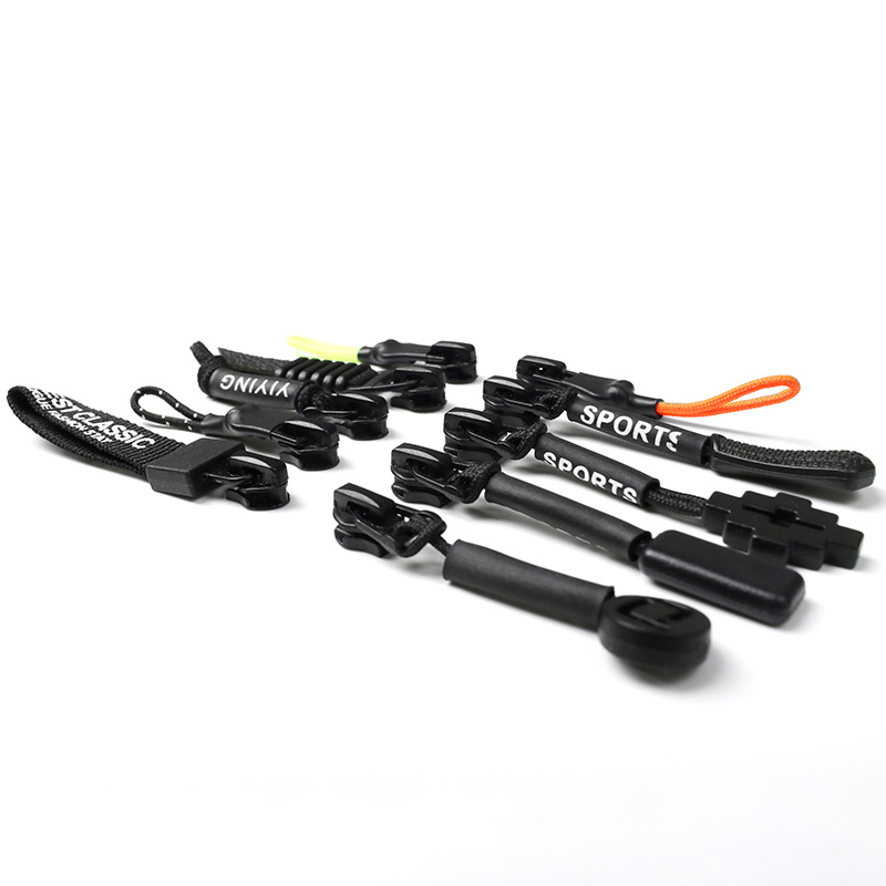 Custom Logo Zip Puller Garment Zipper Puller Slider handbag locking Zipper Custom Zipper Pull