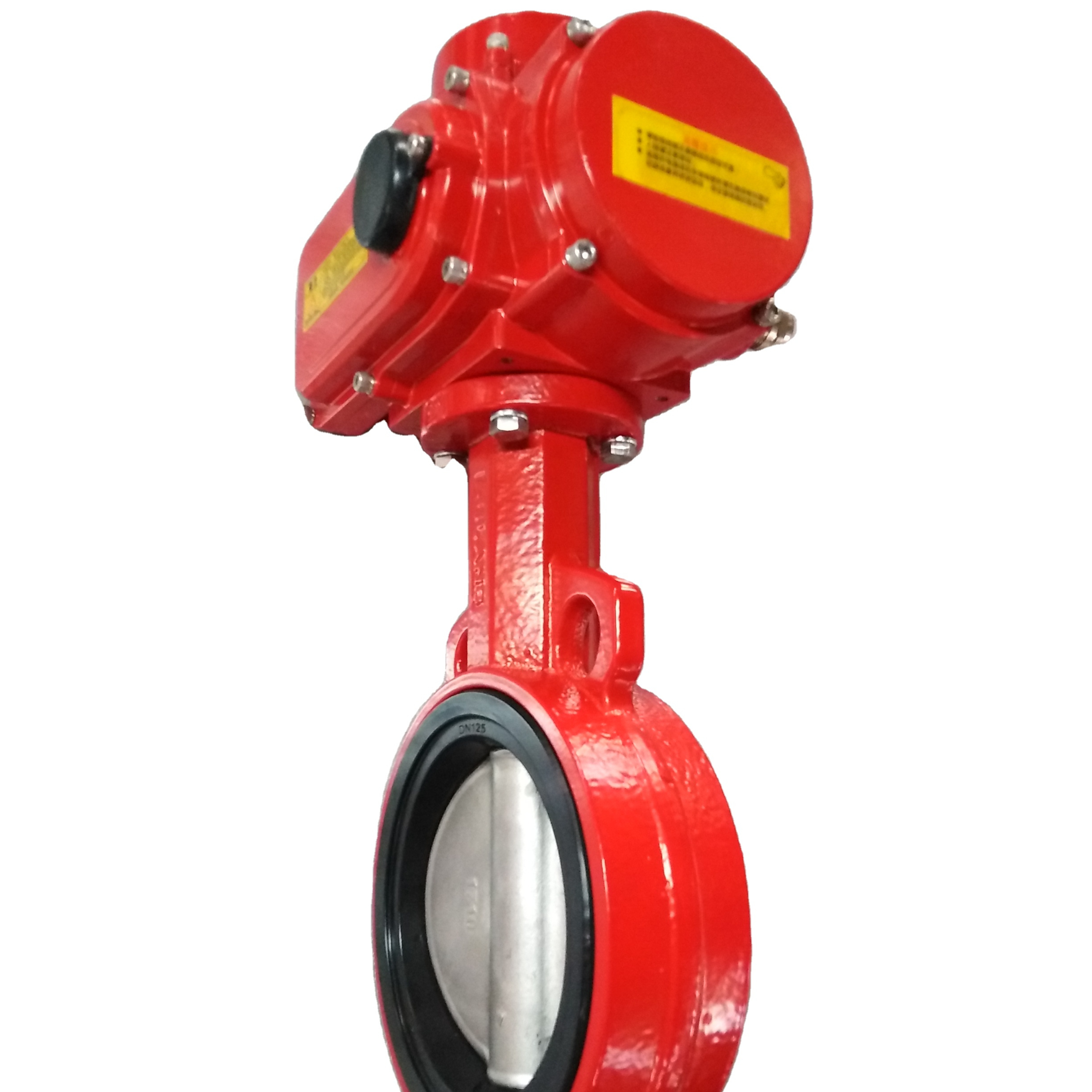 DN150 DN 50 DN250 DN200 10inch Soft Seat Pneumatic Actuated stainless steel Wafer Type Butterfly Valve