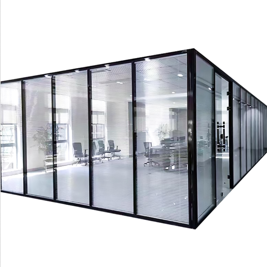 New Type Top Sale Shading Hollow Louver Transparent Shading Double-Glass Shutter Glass