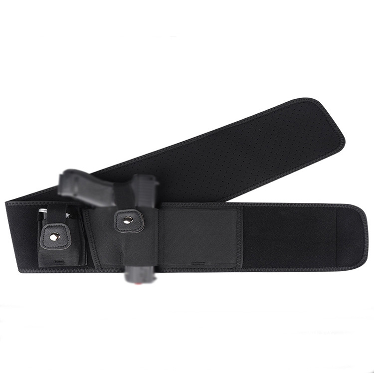 Factory direct high-quality leather case for hiding and carrying female/male belt magnetic revolver pistol holster