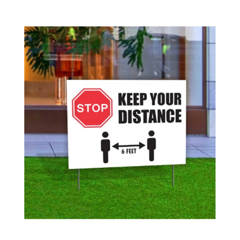 Blanks Coroplast Yard Sale Signs With Stakes