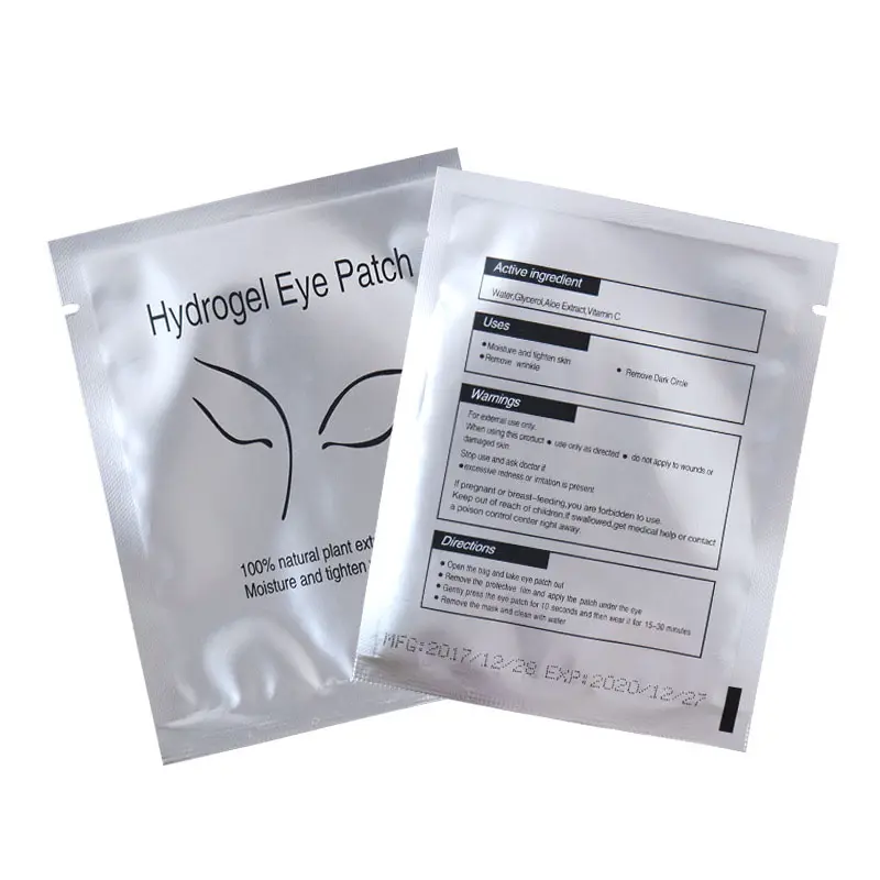 Hot selling higher quality Eyelash Extensions Holographic Eye Patch gel eye pads