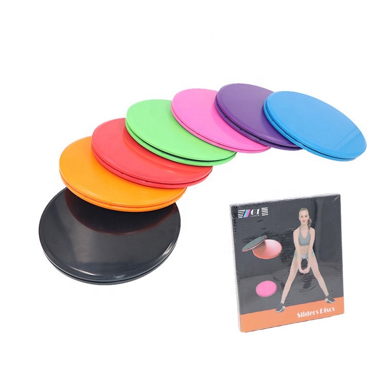 High Quality Custom logo colourful Home exercise portable fitness accessories sport Sliders gliding discs