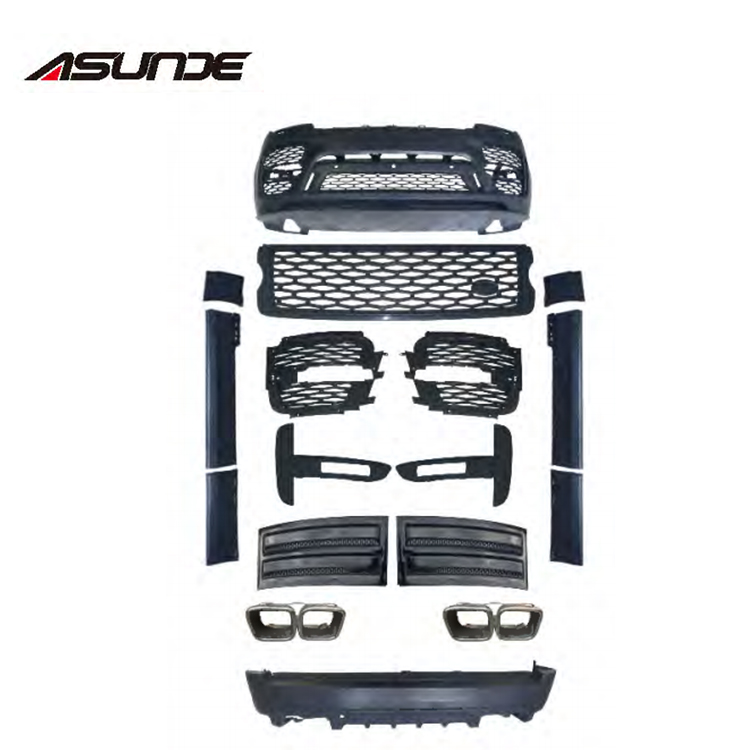 2013 + передний и задний бампер assy SVO auto body kits с боковой юбкой для RANGE ROVER VOGUE