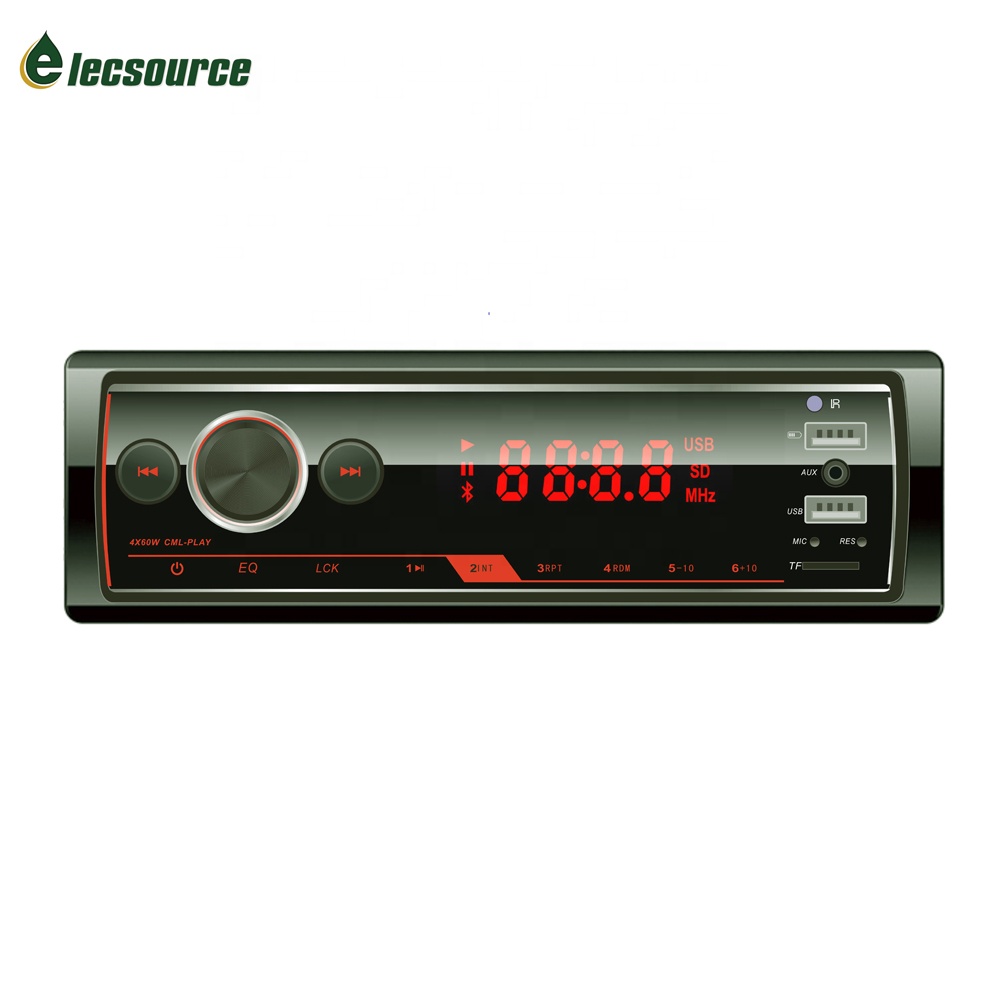 Универсальный 1-din Автомобильный MP3-плеер с USB/TF/AUX/Bluetooth/FM радио и аудио автомобиля