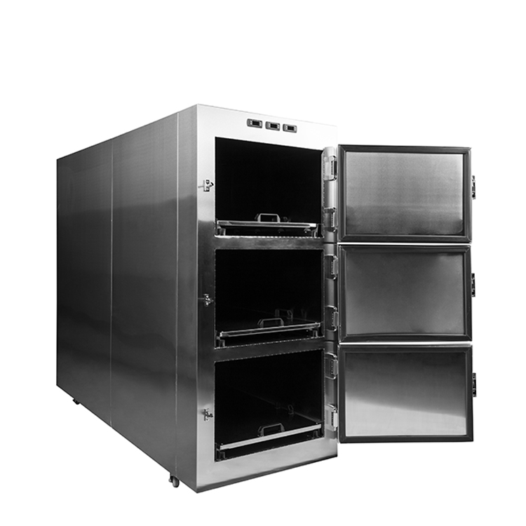 YSSTG0103 hot sale medical 201/304 Stainless Steel 3 Bodies Morgue Refrigerator Cabinet Freezer