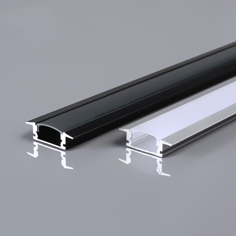Led Extrusion aluminum Profile recessed channel With 7mm 17mm width led strip For Led ceiling/wall Light
