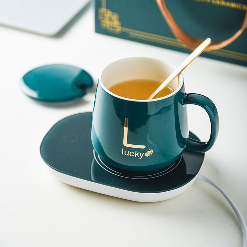 220V/110V 400ML coffee cup warmer Constant Temperature gift Portable Electric beverage Tea Cup Warmer Smart Temperature Mug