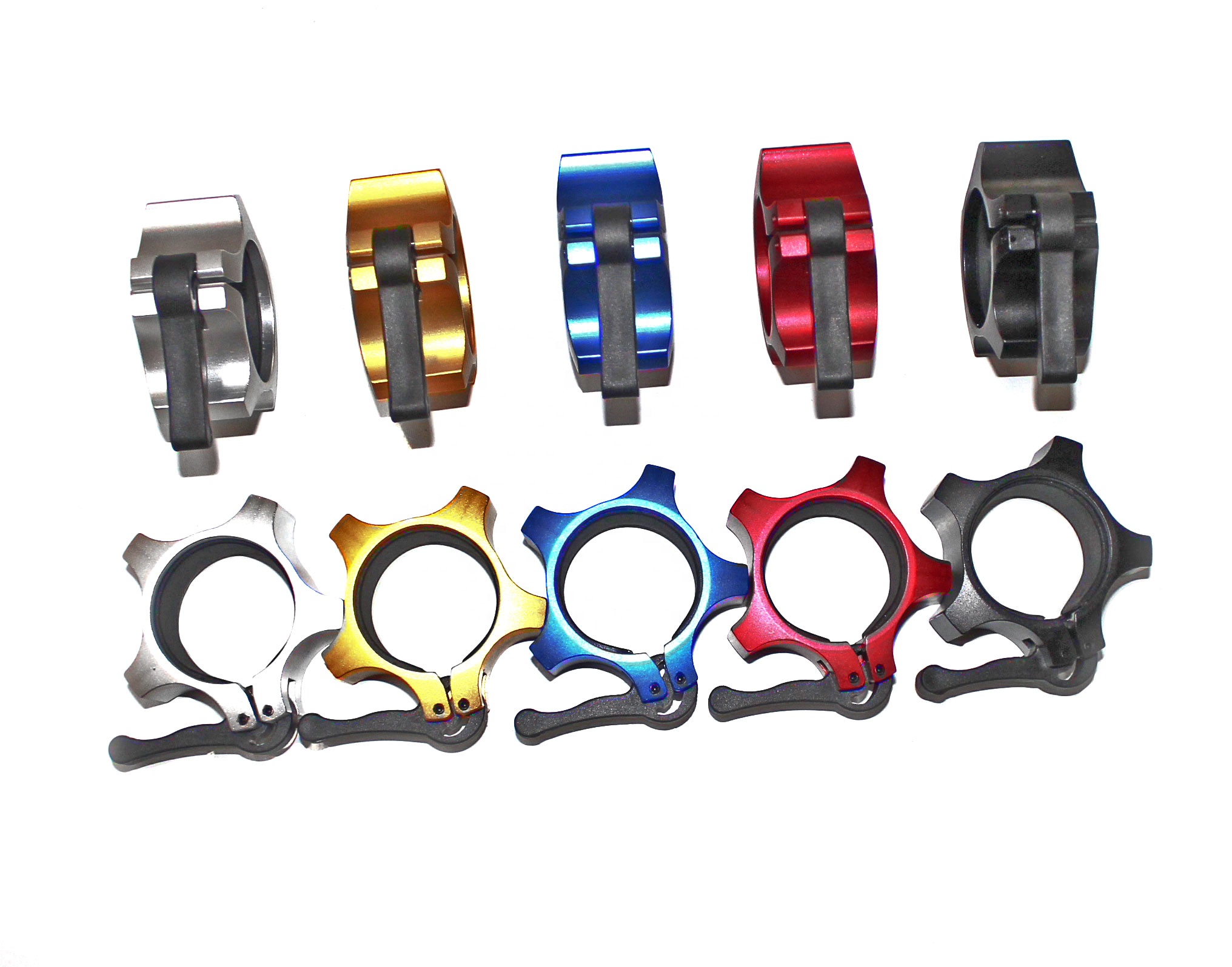 Hot Selling 2 inch Five Angle style Aluminum Barbell Locking For Home Gym