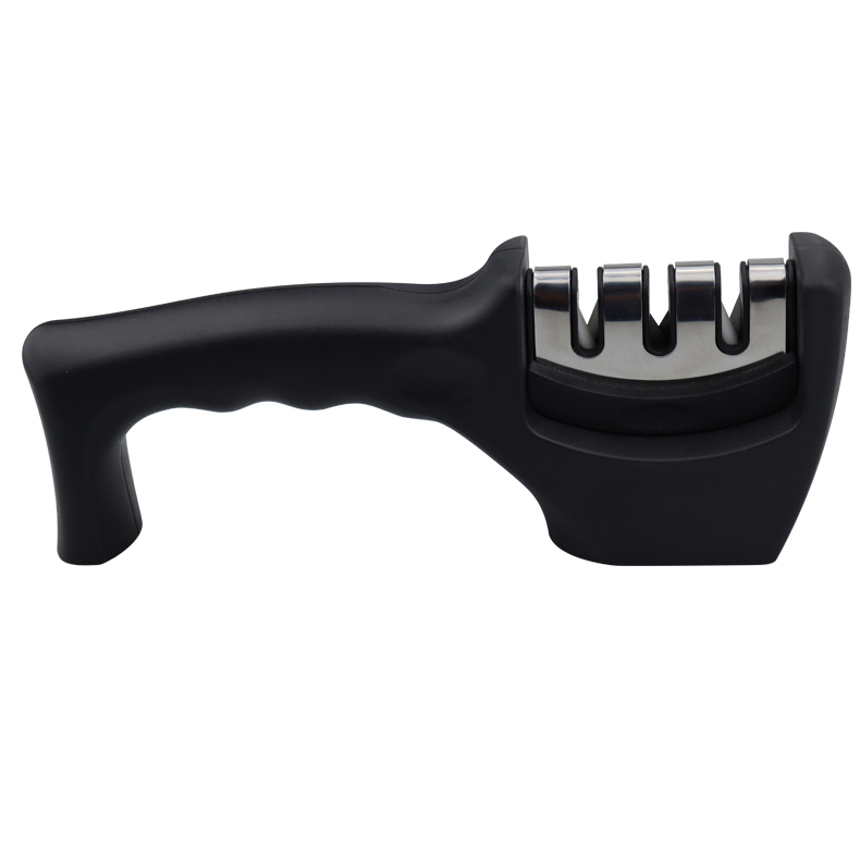 3 stage ceramic tungsten steel adjustable kitchen knife sharpener