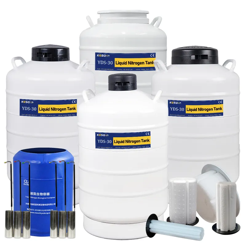 30L Liquid Nitrogen Tank Price YDS-30 With Accessories For Livestock Farming Frozen Sperm Liquid Nitrogen Container