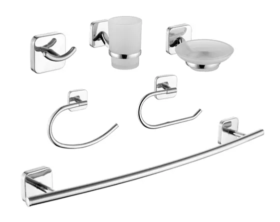 6 pcs luxury zinc alloy toilet bathroom accessories set