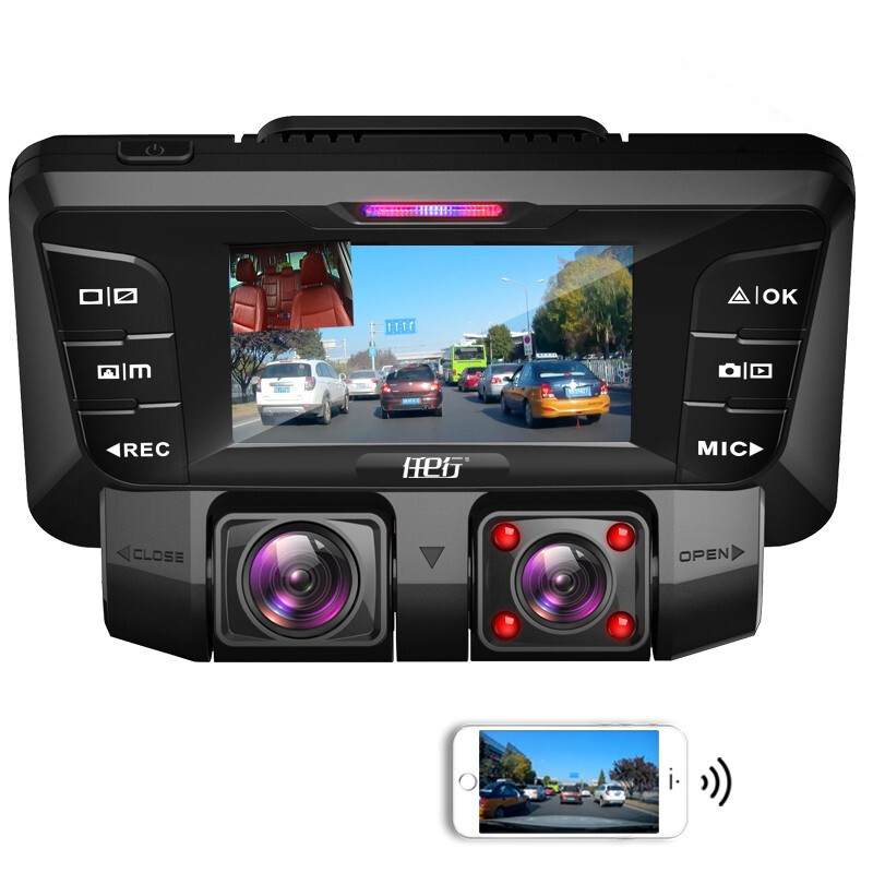 2020 FHD 2160P 2,7 дюймов WiFi Dash Cam двойная камера Супер ночного видения Автомобильный видеорегистратор автомобильная видеокамера автомобильная черная коробка