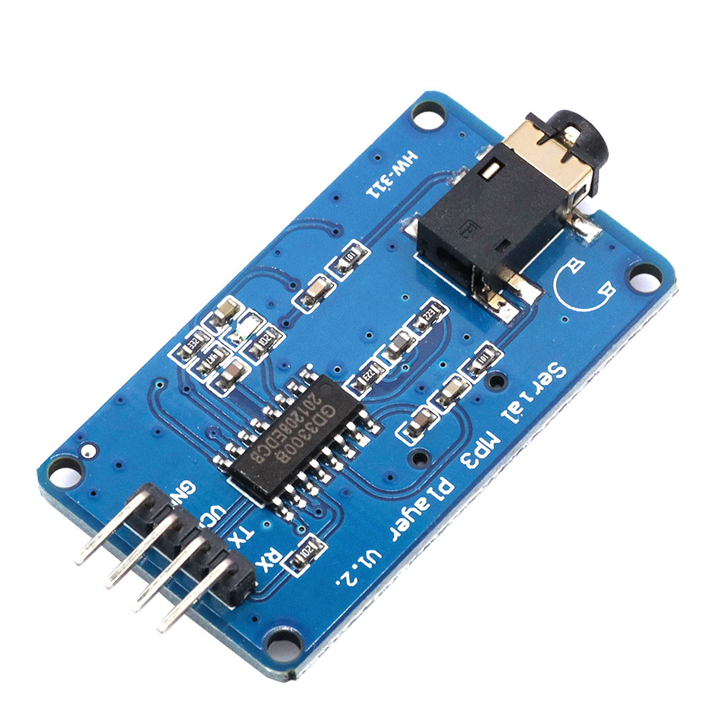 Поддержка MP3 / WAV Micro SD/SDHC Card YX5300 UART Control серийный модуль MP3 музыкального плеера