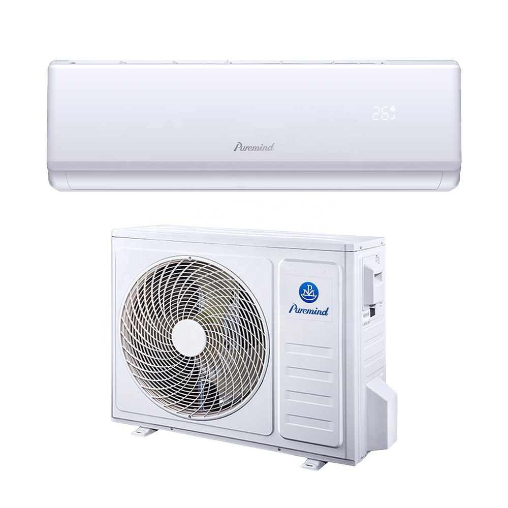 Puremind 9000Btu 12000Btu настенное крепление кондиционер на включения/выключения охлаждения только в том случае, домашняя система охлаждения сплит AC единиц R410a самоочистки