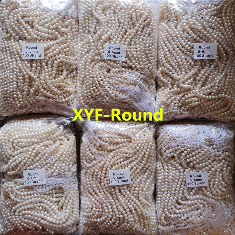 3-4,4-5,5-6,6-7mm round rice potato bottom loose Jewelry beads natural freshwater pearls
