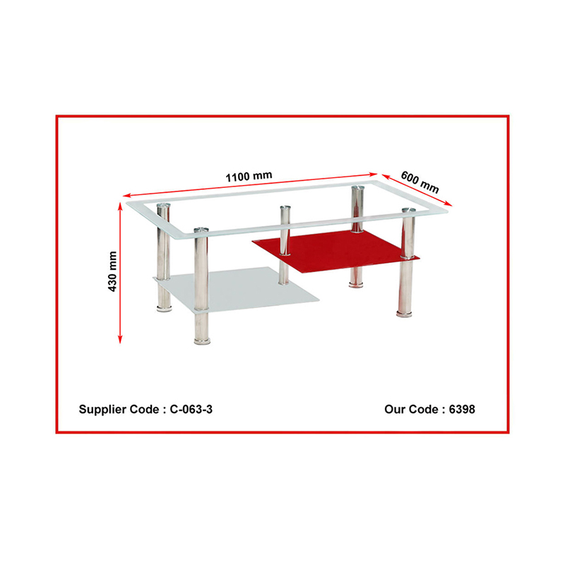 Quality Assurance Save Space Living Room Furniture Square Tea Glass Coffee Table TV Stand Furniture