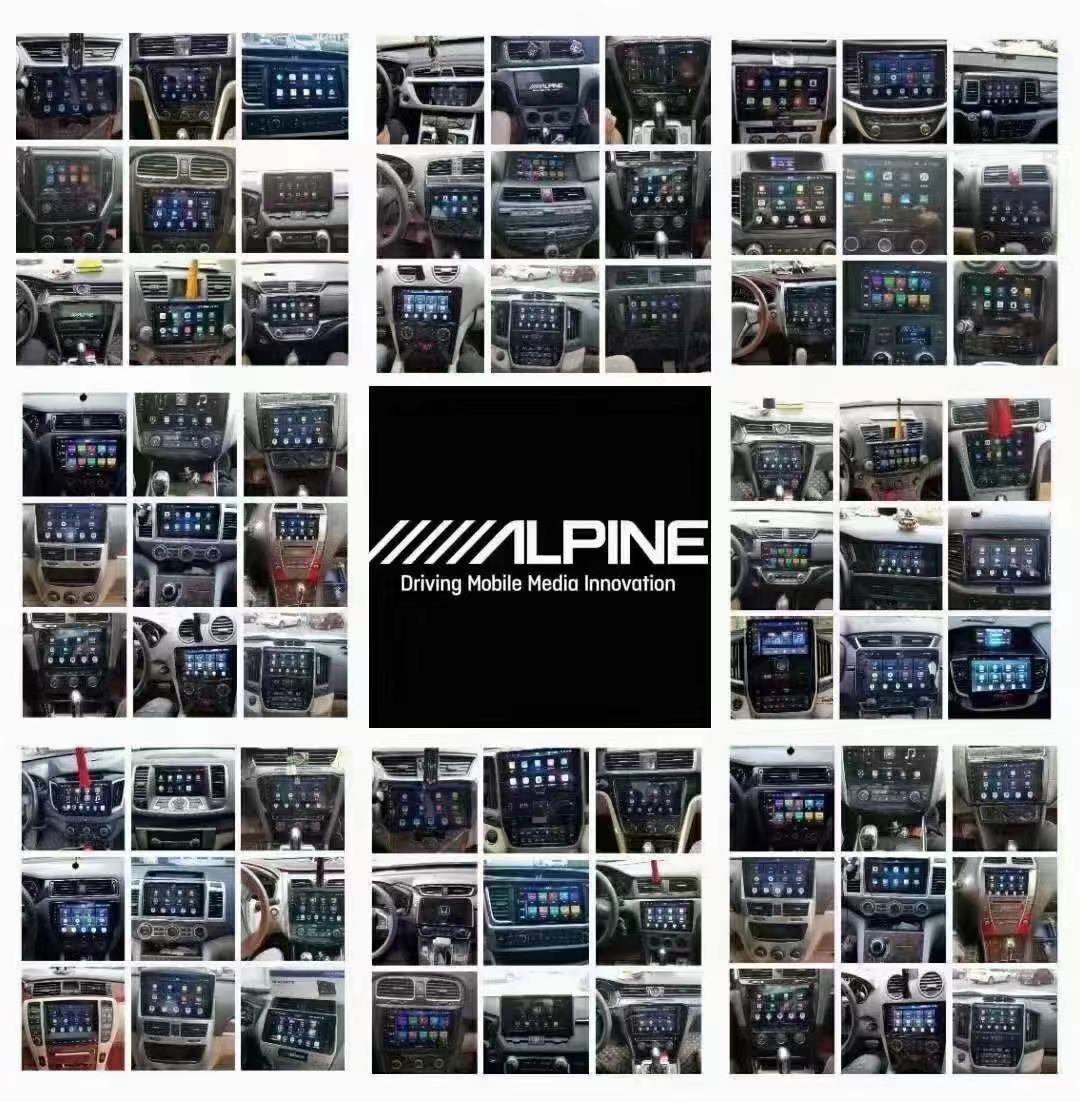 Universal Android Car Radio Navigation, Alpine DSP, 1, 2Din, 9, 10, 1 Inch, IPS Screen, DVD Player, Android 11, Used