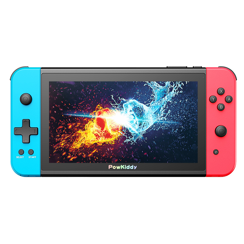 Новый POWKIDDY X2 портативные игровые консоли, оснащенный диагональю 7 дюймов IPS большой экран Встроенный 11 симулятор 3D игры ретро планшетных ПК,