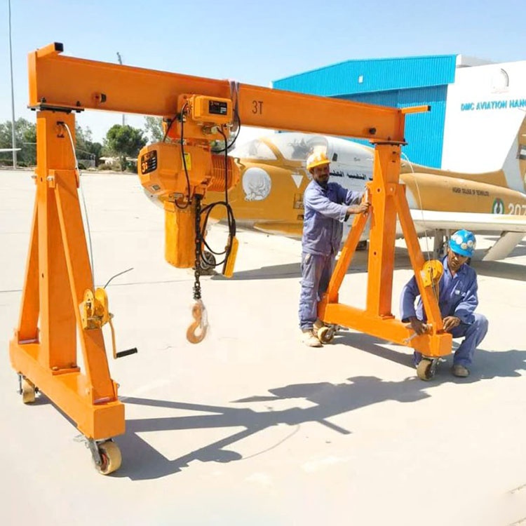 3000 4000 5000 6000 8000 10000 lbs hand operated simple light duty small gantry type crane homemade gantry crane