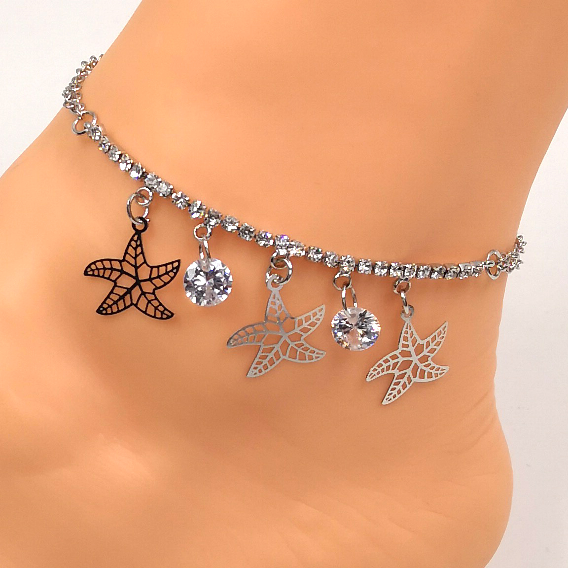 high end 18k gold plated stainless steel bracelet anklet mixed lot assortment wrist anklet jewelry