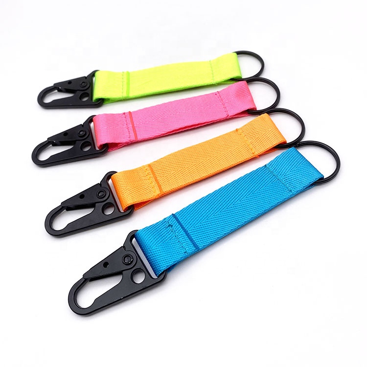 YYX Custom Multi-function blank eagle mouth Snap Hook Carabiner Keychain Key Chain With short Lanyard