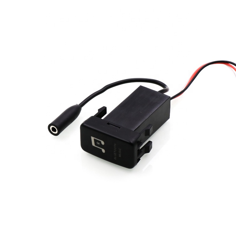 KT 40x22mm Car BT Music Adapter Module Panel Install AUX Output Use for TOY0TA Hilux VIGO,Coaster,Corolla ex,Yaris,Reiz