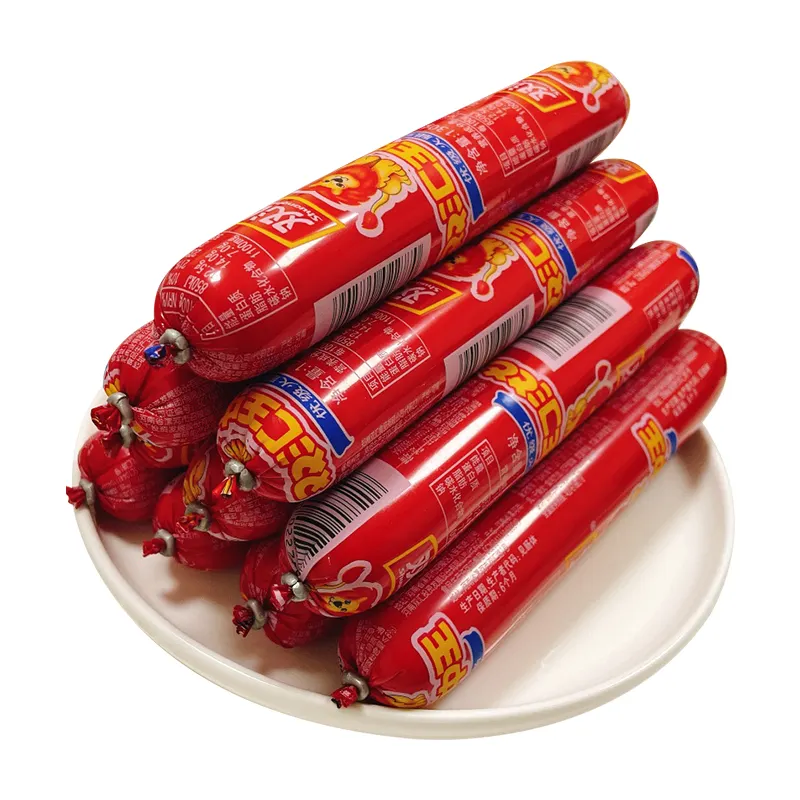 Ham sausage fast food 130g per stick instant selected pork and chicken Chinese famous brand hot selling 50pcs per bag