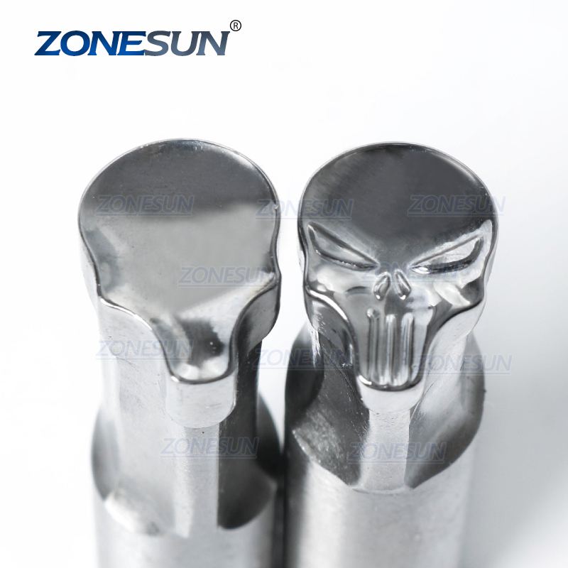 ZONESUN череп планшеты пресс 3D Плесень Конфеты молоко пробивание Die логотип для штамп удар формы TDP1.5