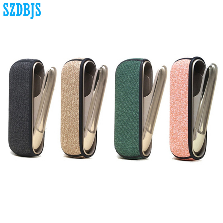 Нескользящий мягкий чехол с тканевым рисунком для IQOS 3 Duo, кожаный чехол, аксессуары для переноски