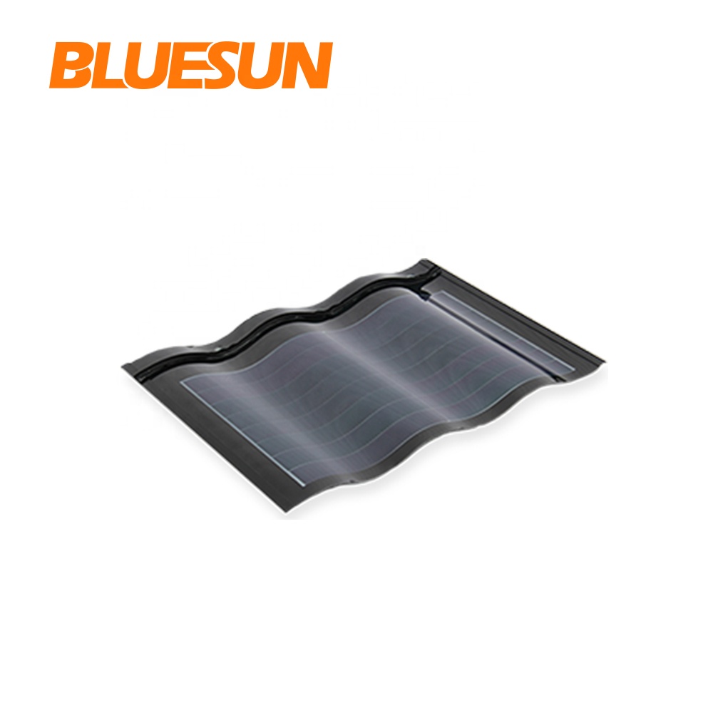 Солнечная панель BLUESUN 30 Вт, модная черепица для крыши, черепица для солнечной панели, одностеклянная черепица, серия солнечных черепиц